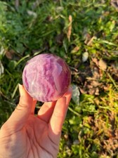 Sfera fluorite viola usato  Seggiano