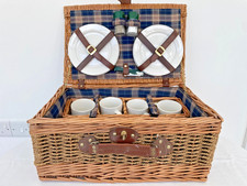 Vintage wicker picnic for sale  WORTHING