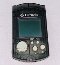Unidade de memória visual Sega Dreamcast fabricante de equipamento original cartão VMU preto transparente com tampa HKT-7000 TESTADO comprar usado  Enviando para Brazil