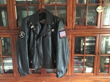 Blouson cuir noir d'occasion  Saint-Brieuc