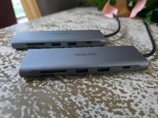 2 YEOLIBO 9 en 1 Hub USB C, con HDMI 4K, 100W Entrega de Alimentación, USB-C y 3 USB-A segunda mano  Embacar hacia Mexico