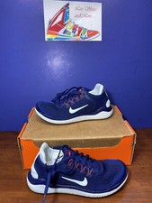 Usado, Tênis de corrida feminino Nike Free RN 2018 tamanho 5 azul vazio 942837-404  comprar usado  Enviando para Brazil
