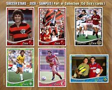 Coleção de 150 cartas Zico futebol estrelas início 1971 1974 a 2017 comprar usado  Brasil 