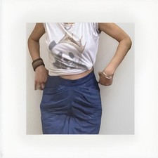 Jupe cuir daim d'occasion  Paris VIII