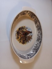 Churchill Vintage Jogo Oval Porcelana Assadeira Faisão Preto Borda Floral comprar usado  Enviando para Brazil