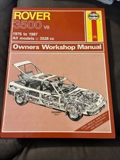 Rover 3500 haynes for sale  CHESTERFIELD