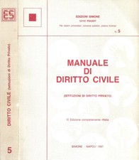 Manuale diritto civile. usato  Italia