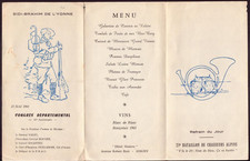 Menu congrès départemental d'occasion  Bellegarde