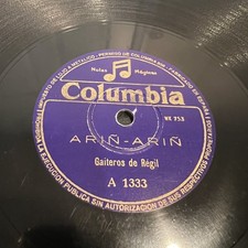BASQUE Folk Reeds Gaita Accordion SPAIN 78 RPM Record Spanish Gaiteros Columbia comprar usado  Enviando para Brazil