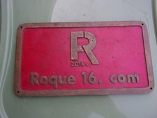 Vintage "ROQUE 16. Placa de exibição de loja de esmalte latão COM"~autêntica~rara comprar usado  Enviando para Brazil