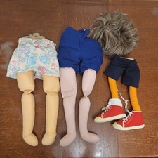 Peças de reposição vintage para marionetes - PERUCA DE CABELO TRONCO PERNA (venderá individualmente) comprar usado  Enviando para Brazil