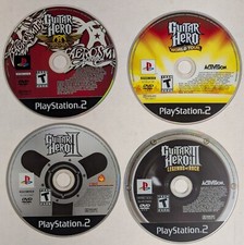 Lote de 4 discos Guitar Hero 2 e 3 Aerosmith World Tour PlayStation 2 PS2 comprar usado  Enviando para Brazil