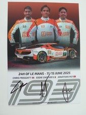 FERRARI 296 Ziggo #199 signed all drivers 24 heures Le Mans 2025 h LM Card WEC, usado comprar usado  Enviando para Brazil
