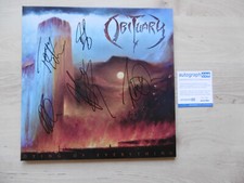 Obituary Original Autogramme signed LP-Cover "Dying Of Everything" Vinyl ACOA comprar usado Obituary Original Autogramme signed LP-Cover "Dying Of Everything" Vinyl ACOA comprar usado  Enviando para Brazil