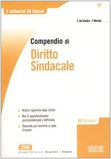 Compendio diritto sindacale usato  Vejano