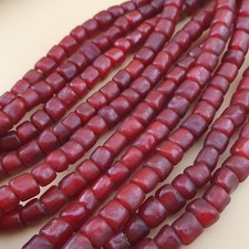Contas de vidro antigas venezianas comércio vermelho cranberry coração branco fios 7mm comprar usado  Enviando para Brazil