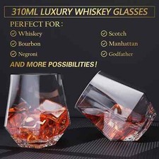 Diamond whiskey glasses for sale  Palatine