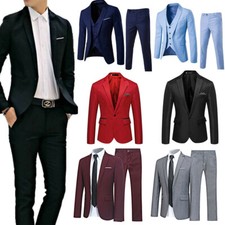 Masculino Cavalheiro Terno Formal Smoking botão Jantar ternos E Blazer Calças definir comprar usado  Enviando para Brazil