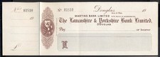 Overprinted bank cheque for sale  UK