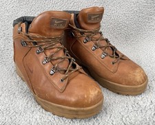 Botas de caminhada Nike ACG masculinas 12 couro marrom claro Nike Air cano alto Gorpcore comprar usado  Enviando para Brazil