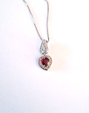 Pendentif rubis coeur d'occasion  L'Île-Rousse