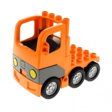 1x Lego Duplo Ciężarówka pomarańczowa Kabina Podwozie Pojazd 1326c01 48125c03 na sprzedaż  Wysyłka do Poland