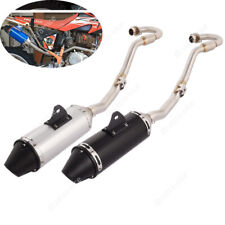 Para Honda CRF150F CRF230F 2003-2019 Sistema de Escape Tubo de Cabeçalho Ponta de Silenciador Preta comprar usado  Enviando para Brazil