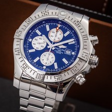 Breitling Super Avenger II A1337111/C871-168A blue dial watch chronograph, usado comprar usado  Enviando para Brazil