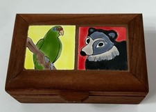 Wood box handpainted for sale  Bedford