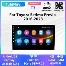 Rádio de carro CarPlay GPS reprodutor de vídeo multimídia para Toyota Estima Previa 2016-2023, usado comprar usado  Enviando para Brazil