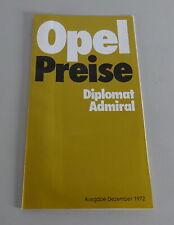 Price list brochure d'occasion  Expédié en Belgium