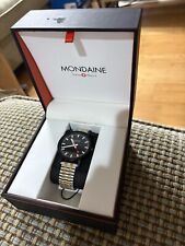 Mondaine Official Swiss Railways Watch Time Icon Hans Hilfiker Bom Antigo Limpo!! comprar usado  Enviando para Brazil