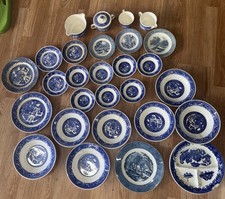 Vintage willow ware for sale  Dumfries
