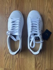 Tênis Fred Perry couro branco logotipo detalhe sapatos treinadores, tamanho EUA 8 (Reino Unido 7) comprar usado  Enviando para Brazil
