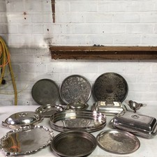Silver plated trays for sale  GRANTHAM