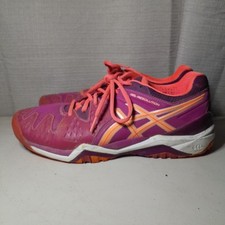 Tênis ASICS Gel-Resolution 6 Feminino Roxo Laranja Rosa Tamanho EUA 10 comprar usado  Enviando para Brazil