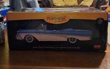 Sun Star 1958 Ford Fairlane 500 Open conversível coleção platina 1:18 , usado comprar usado  Enviando para Brazil