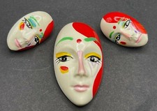 Painted faces pin for sale  Holden
