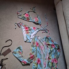 Floral bikini matching for sale  PETERBOROUGH