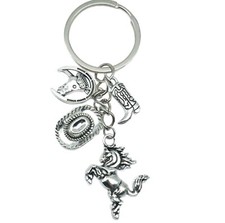 Enamelled keychain flower for sale  LEICESTER