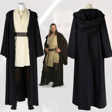 Fantasia Cosplay Star Wars Episódio I-A Ameaça Fantasma Qui-Gon jinn Roupas Completas comprar usado  Enviando para Brazil