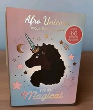 Caderno de diário Afro Unicorn You are Unique forrado com mais de 60 adesivos  comprar usado  Enviando para Brazil