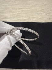 silver large hoop earring for sale  Plano