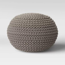 blue knitted pouf for sale blue knitted pouf for sale USA