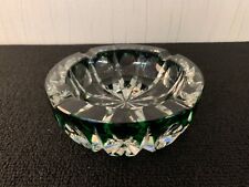 Cendrier overlay vert d'occasion  Baccarat
