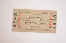 Railway ticket btc for sale  BANBURY