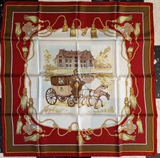 Foulard soie cognac d'occasion  France