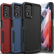 Usado, Capa telefone à prova de choque + protetor de vidro temperado para Motorola Moto G 5G 2024 comprar usado  Enviando para Brazil