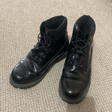 Timberland shiny black for sale  CRAMLINGTON