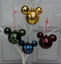 Disney christmas baubles for sale  DUNSTABLE